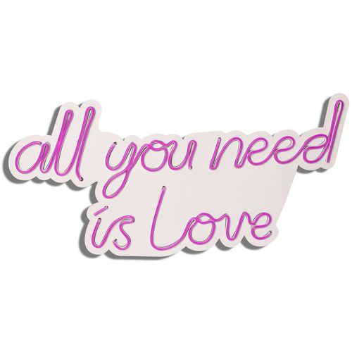 Wallity Ukrasna plastična LED rasvjeta, All You Need is Love - Pink slika 11