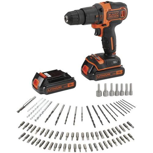 Black & Decker BDCHD18BAFC aku udarna bušilica 18V sa priborom  slika 2