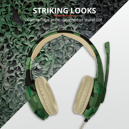 Trust gaming slušalice za PS4/PS5 GXT310C Radius maskirno zelene (22207) - EOL slika 4