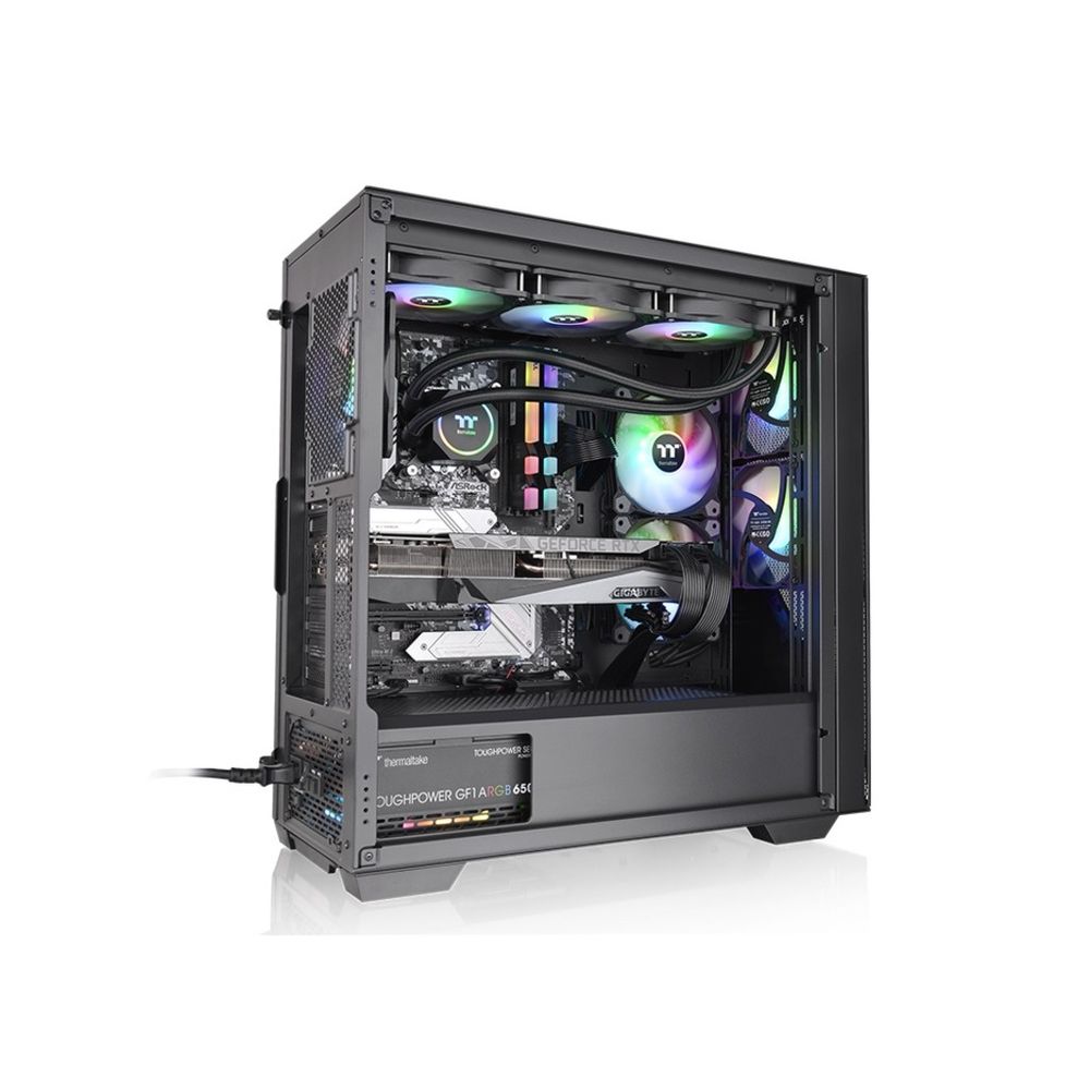 Thermaltake Divider 370 ARGB Mid tower, tempered glass, 3x 120mm ARGB PWM fan slika 2
