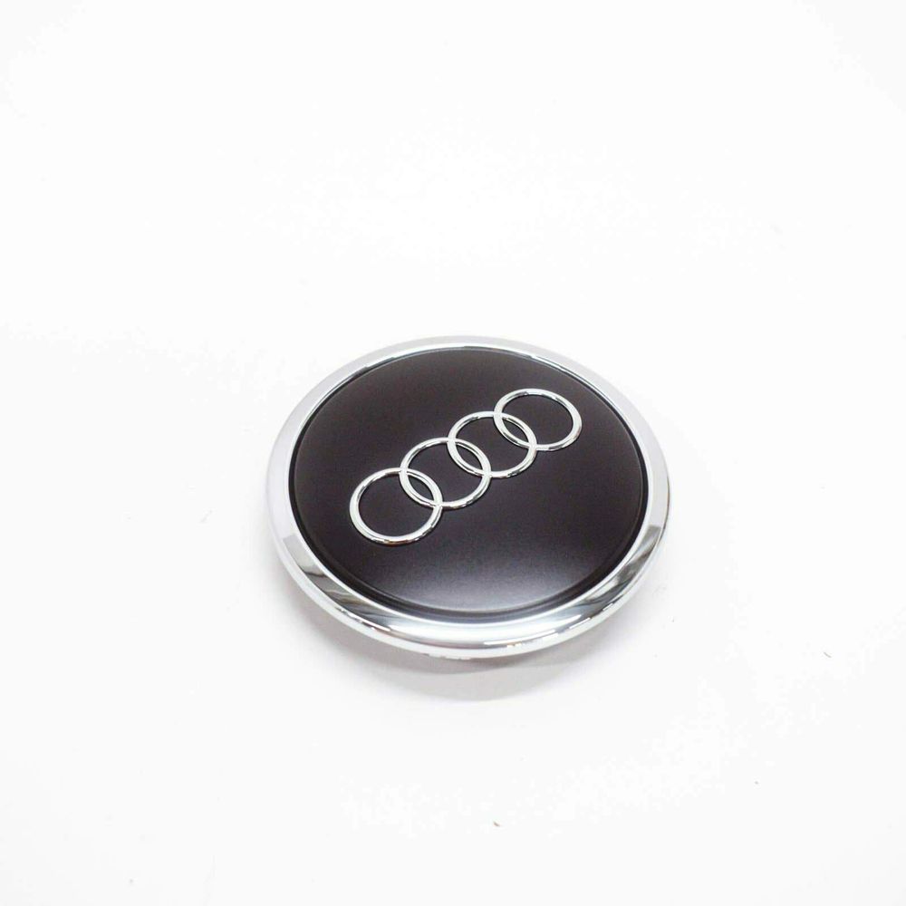 Čep za aluminijsku felgu ASY Audi crni 61/57mm (hrom prsten) slika 1