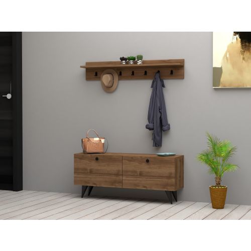 Woody Fashion Stalak za hodnik, Rupa - Walnut slika 1