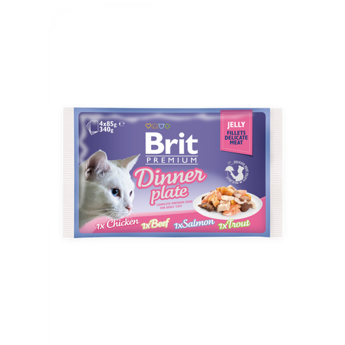 Brit PN Cat Delicate Fileti u želeu Dinner Plate 340 g (4x85g) slika 1