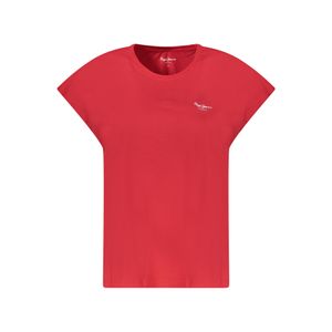 PEPE JEANS WOMEN'S SHORT SLEEVE T-SHIRT RED