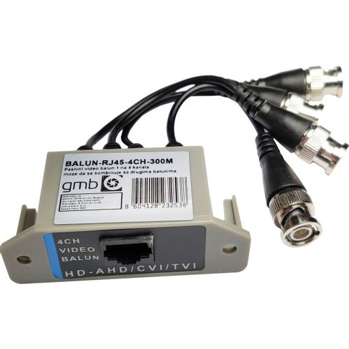 BALUN RJ45-4CH-300M Gembird balun za 4 kamere (AHD/CVI/TVI) do 5 megapiksela cena za komad slika 3