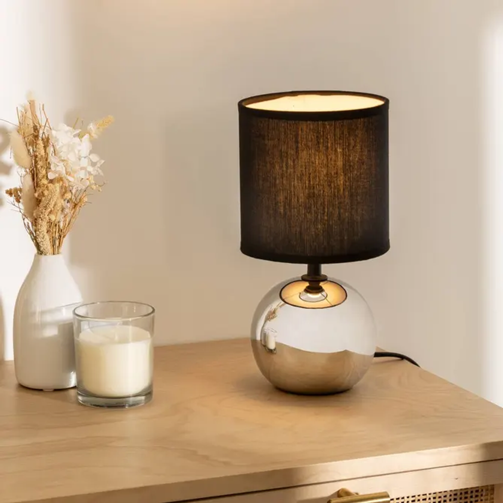 Atmosphera lampa timéo 25cm silver slika 2