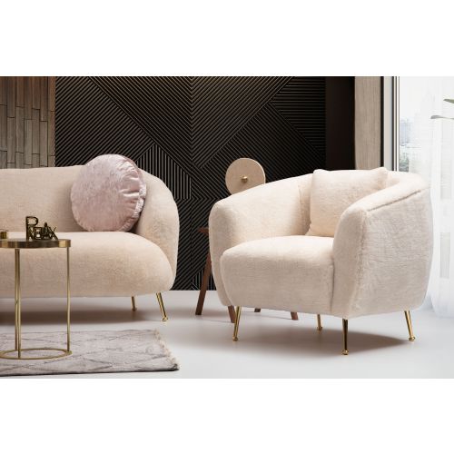 Atelier Del Sofa Fotelja wing ISTRIDYE, Istiridye - Beige slika 1