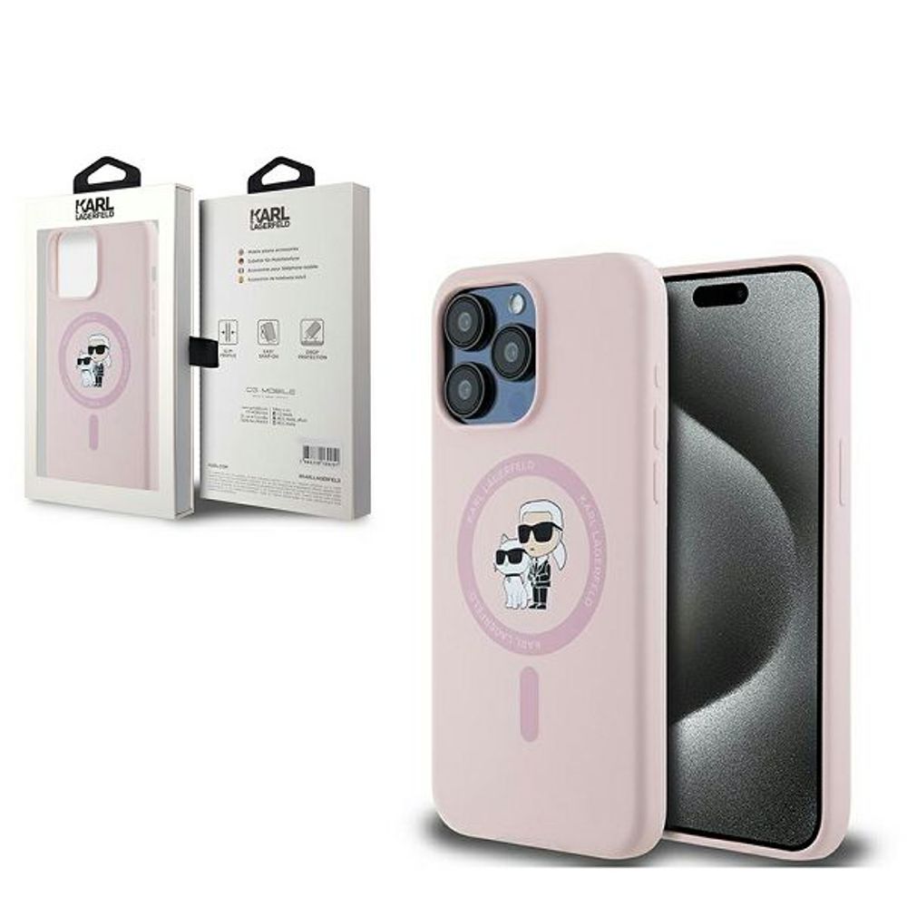TPU Karl Lagerfeld maska za iPhone 15 Pro Max KLHMP15XSCMKCRHP slika 1