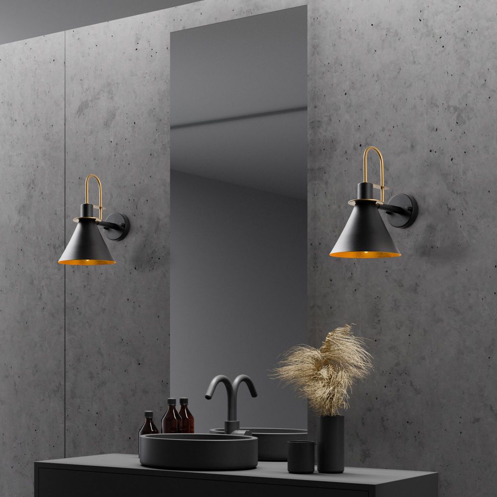 Zidna Lampa Arco - 15040, boje: Crna slika 3