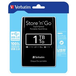 Externi hard disk Verbatim #53023 Store'n'Go 2,5" 1TB USB 3.0 Gen1, crni