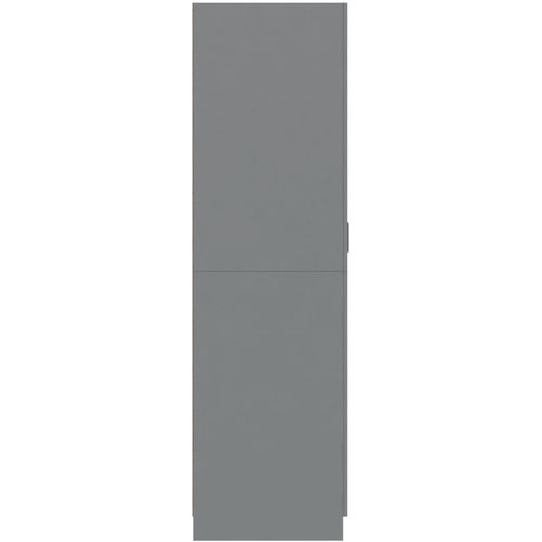 Ormar sivi 80 x 52 x 180 cm od konstruiranog drva slika 7