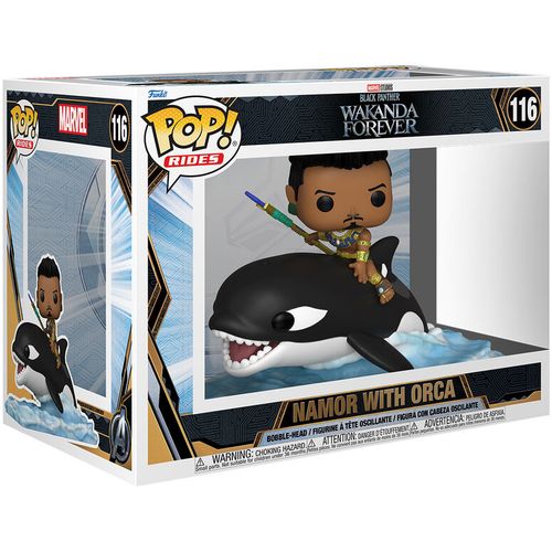 POP figure Marvel Black Panther Wakanda Forever Namor with Orca slika 1