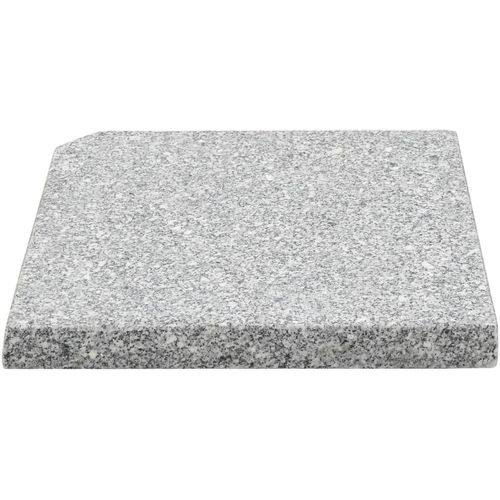 Utezi za suncobran 4 kom sivi granitni kvadratni 100 kg slika 5
