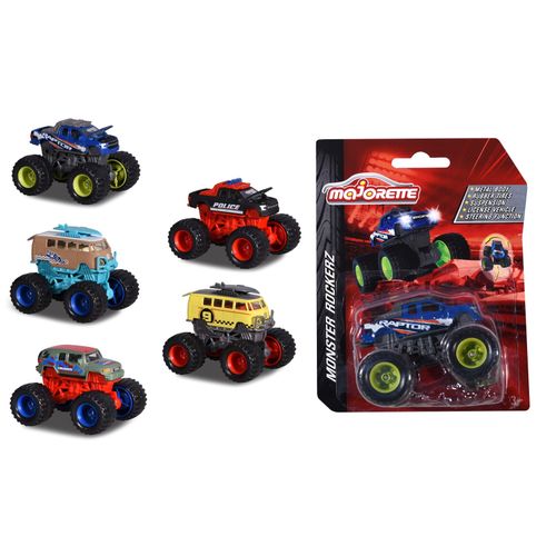 MAJORETTE auto off road 7,5 cm Monster Rockerz 6 sort 202057255 slika 1