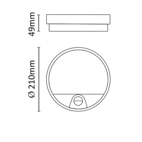 ASALITE stropna LED svjetiljka 15W 4000K, 1400lm, IP54, sa senzorom slika 7