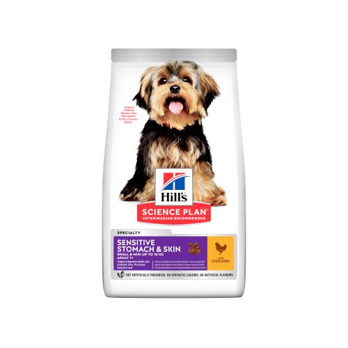 Hill's™ Science Plan™ Pas Adult Small&Miniature Sensitive Skin&Stomach Piletina, 6 kg slika 1