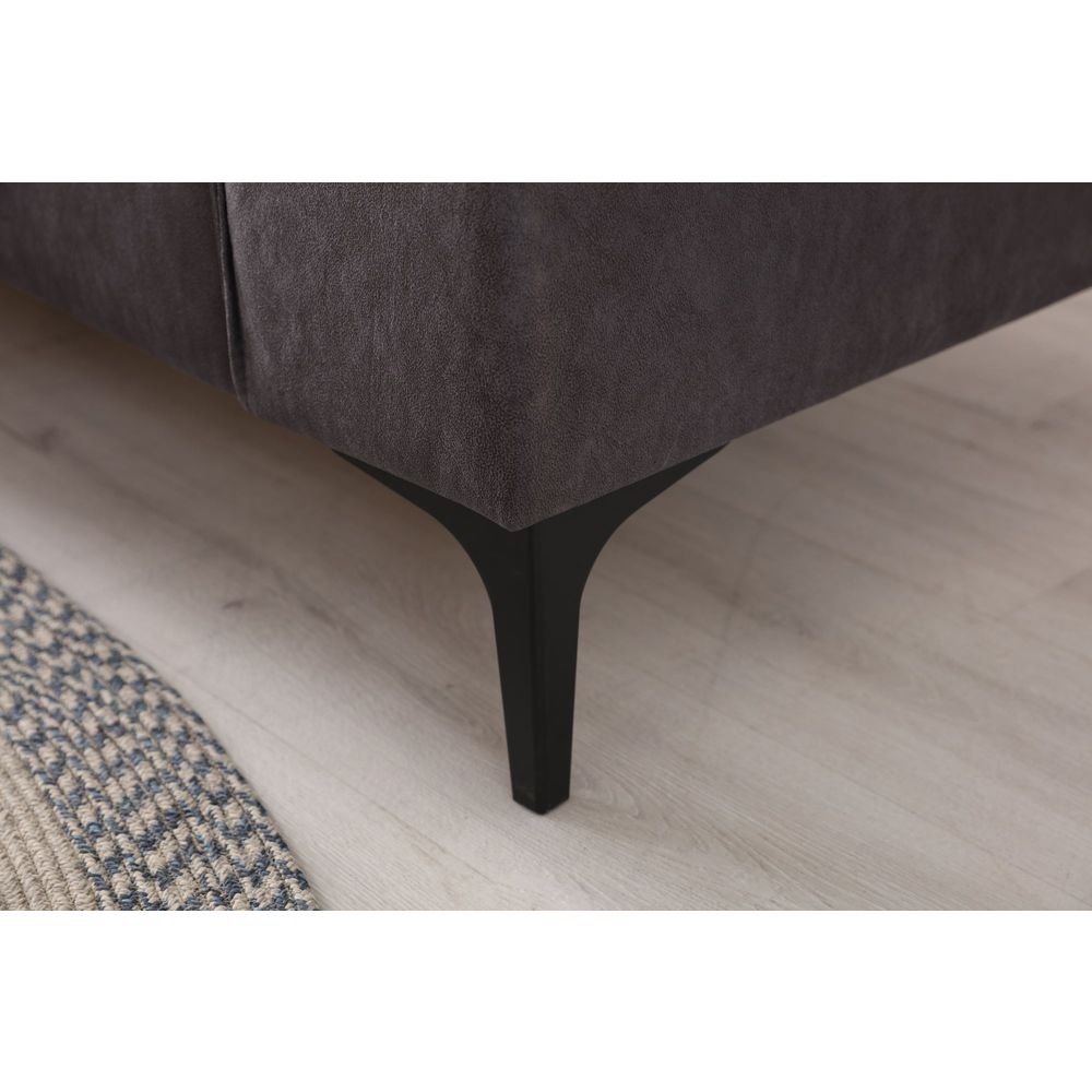 Ugaona sofa New Petra L - boja: antracit slika 6