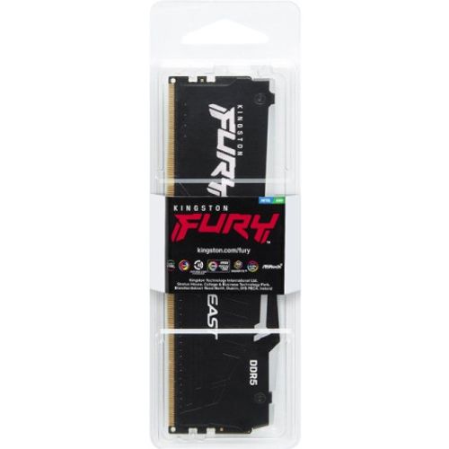RAM DDR5 16GB 5200MT/s Kingston Fury Beast RGB 1.25V KF552C40BBA-16 slika 1