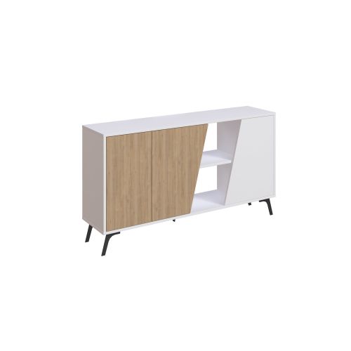 Woody Fashion Konzola, hrast Bijela boja, Fione 150 - Oak, White slika 5