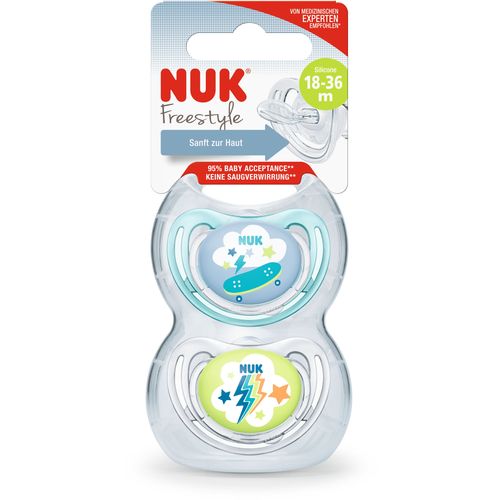 NUK duda varalica - silikon Freestyle (18-36 m), 2 kom multicolor 10739372 slika 3