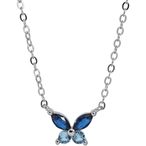 J&B Jewellery 925 Srebrna ogrlica Q5-Blue slika 1