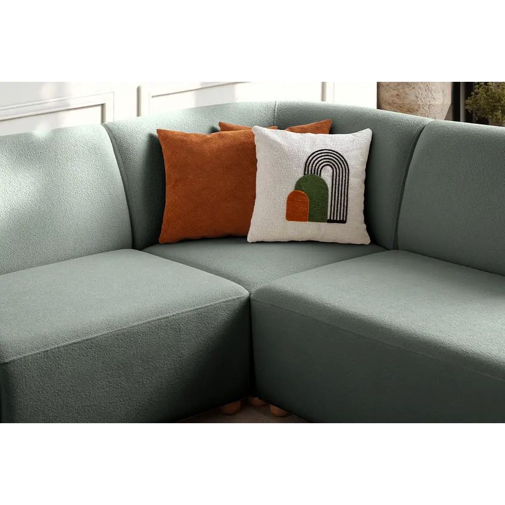 Ugaona Sofa S-Loft Right - boja: morska zelena slika 7