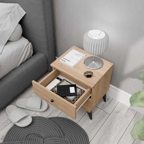 Mona 3722 Oak Nightstand slika 5