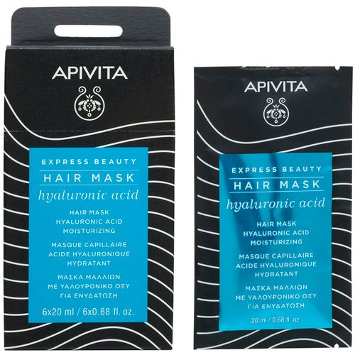 Apivita Express Beauty hidratantna maska za kosu s hijaluronskom kiselinom 20 ml slika 1