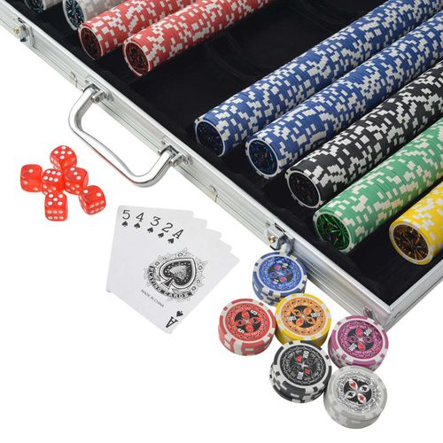 Set za Poker s 1000 Laserskih Žetona Aluminijum slika 23