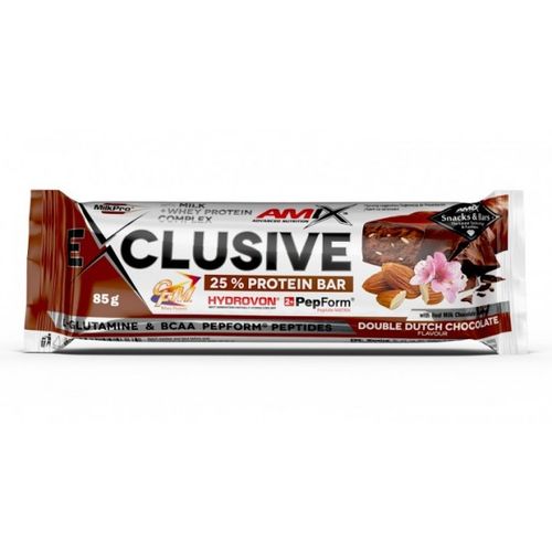 AMIX Exclusive Protein Bar 85 g Dupla čokolada slika 1
