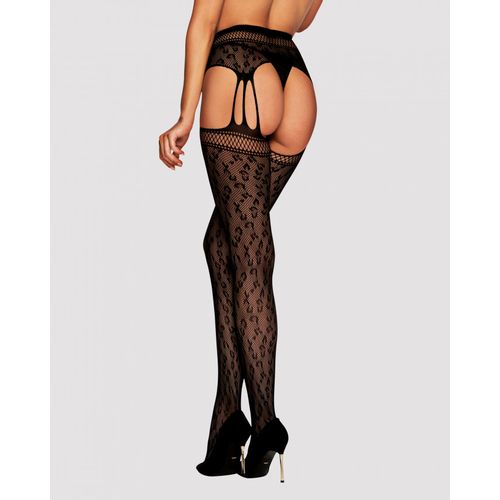 Obsessive bodystocking s podvezicama S817, crna  slika 2