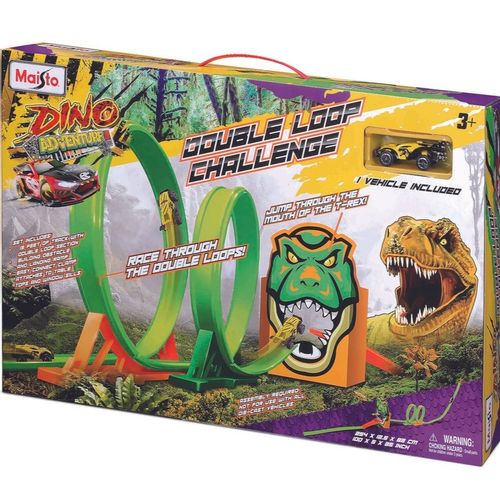 Maisto Dino Adventure Double Loop Challenge i autic 1pcs 12467 slika 1