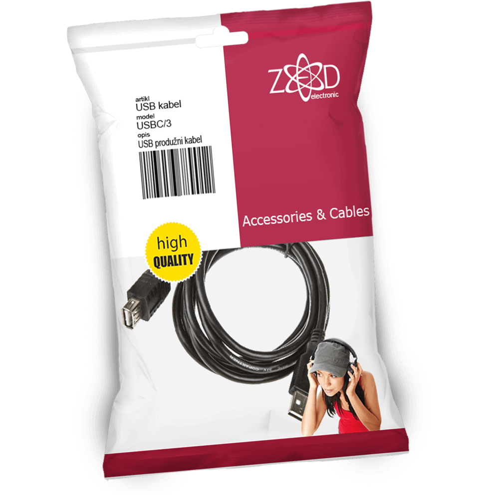 ZED electronic USB 3.0 produžni kabl,  dužina 3.0 metra - USBC/3 slika 1