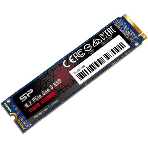 Silicon Power SP002TBP34A80M28 M.2 NVMe 2TB SSD, A80, PCIe Gen3x4, Read up to 3,400 MB/s, Write up to 3,000 MB/s, 2280 slika 2