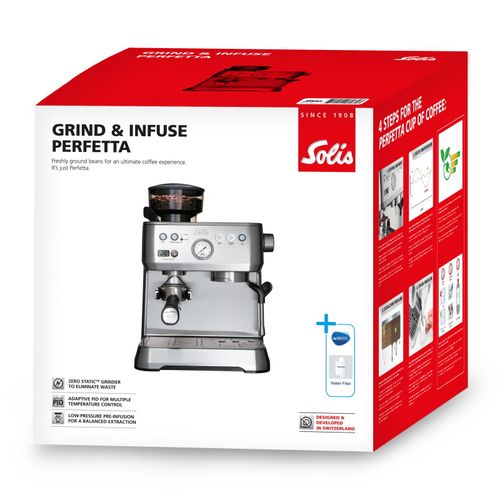 Solis Grind & Infuse Perfetta Silver aparat za espresso slika 10