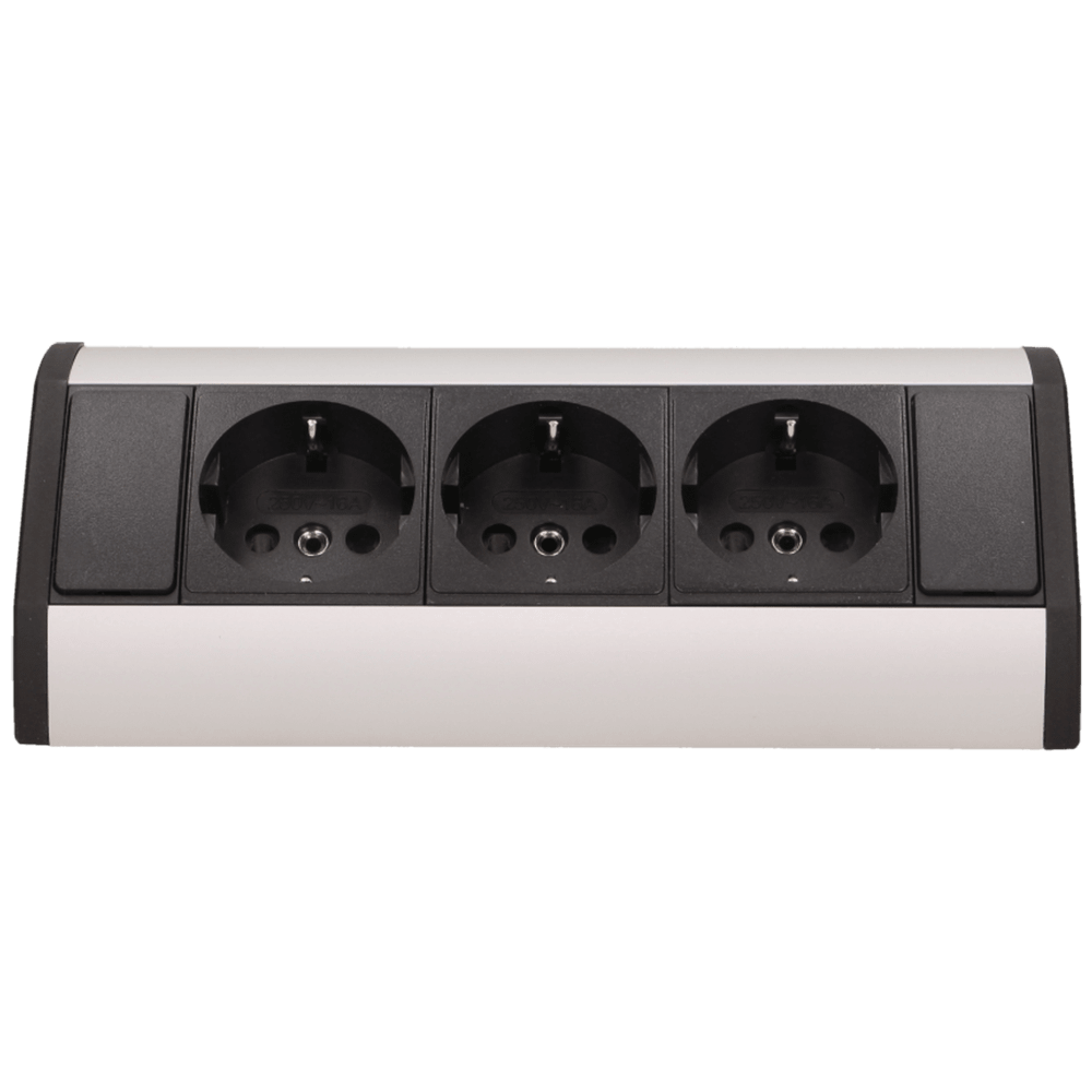 Orno Produžni kabel sa 3 x Schuko utičnice, ugradbena - OR-GM-9001/B-G(GS) slika 3