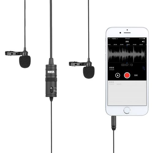 Boya Dual Mic Lavalier mikrofon for Smartphones and DSLRs slika 3