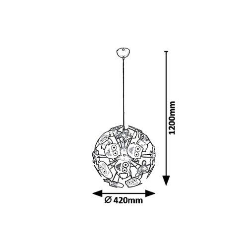 Rabalux Birdy visilica E14 3X MAX40W multicolor slika 2