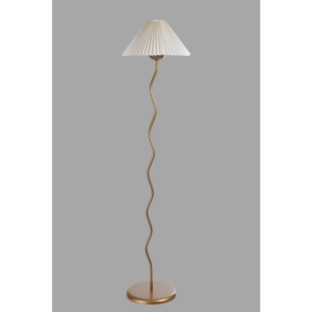 Opviq Podna lampa 706, bijela, zlatna slika 2