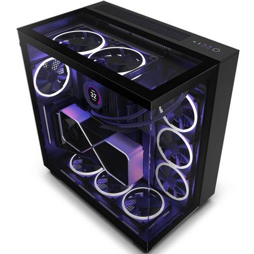 NZXT H9 Elite Gaming kućište (CM-H91EB-01) crno slika 1