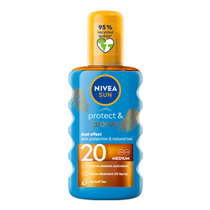 NIVEA Sun Protect & Bronze ulje u spreju za zaštitu od sunca SPF 20 200 ml