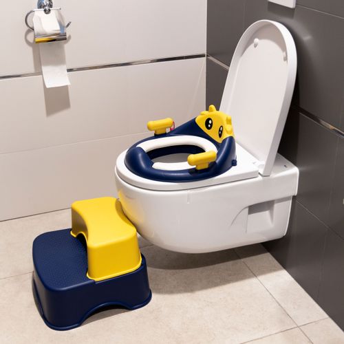 EcoToys stepenice za WC za djecu plavo-žute slika 6