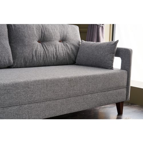 Atelier Del Sofa Kutna garnitura, Sivo, Comfort Left - Grey slika 3