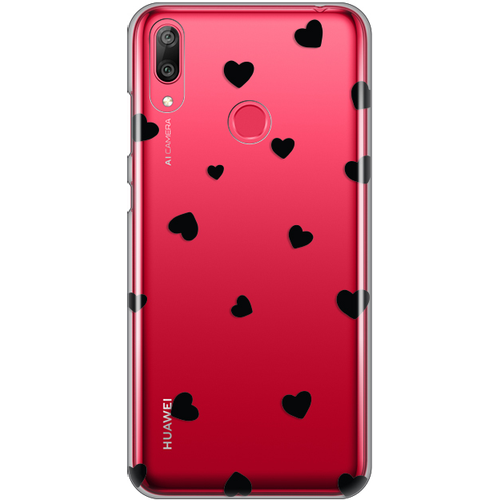 Torbica Silikonska Print Skin za Huawei Y7 2019/Y7Prime 2019 Heart slika 1