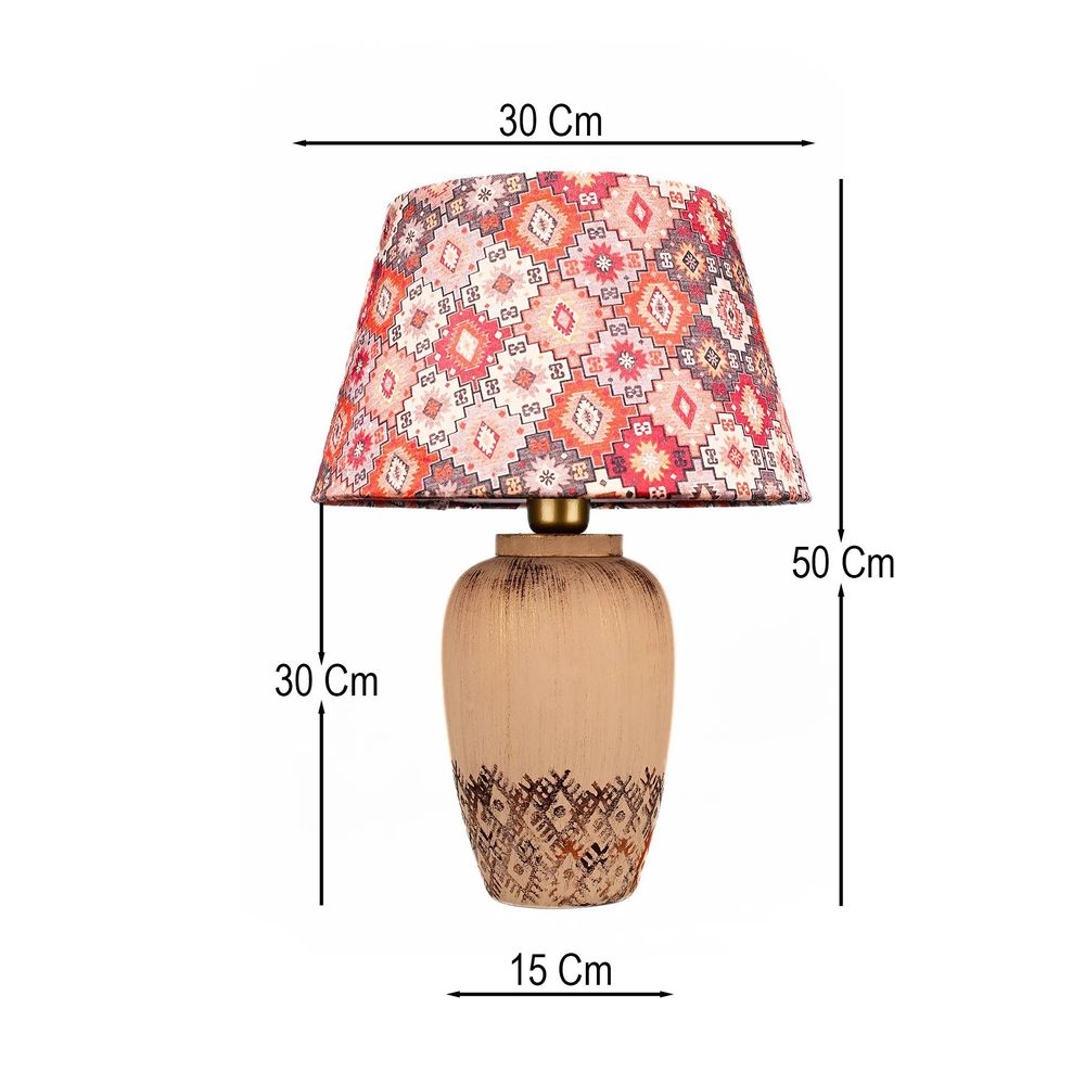 BK076 Smeđa Stolna Lampa slika 2