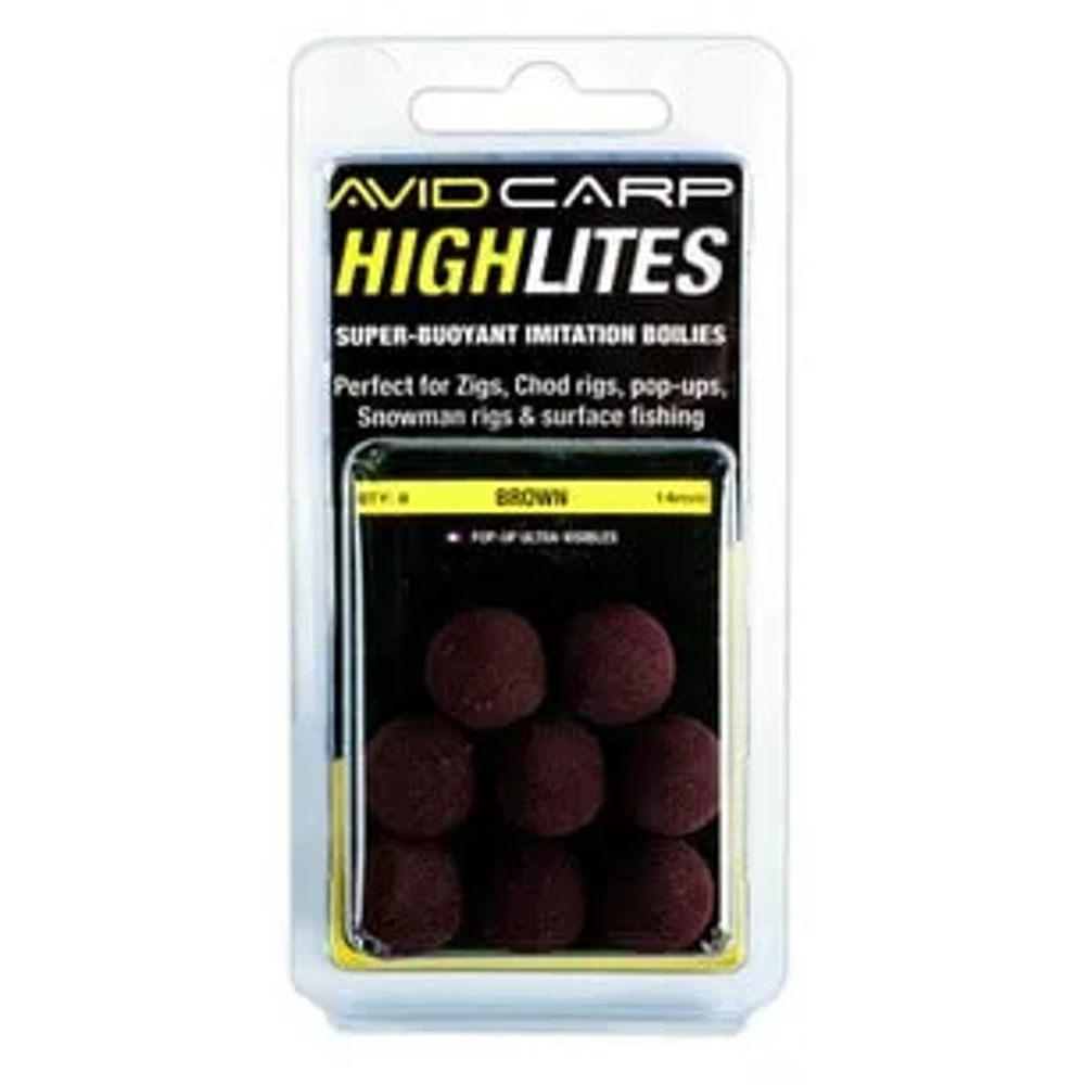 AVID CARP HIGHLITES - 14mm BROWN (AVHL/14BR) slika 1