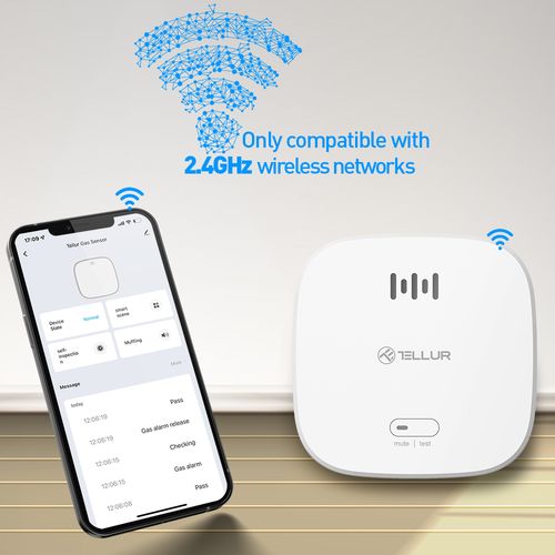 Tellur Smart WiFi smoke sensor smoke sensor, bijeli slika 14