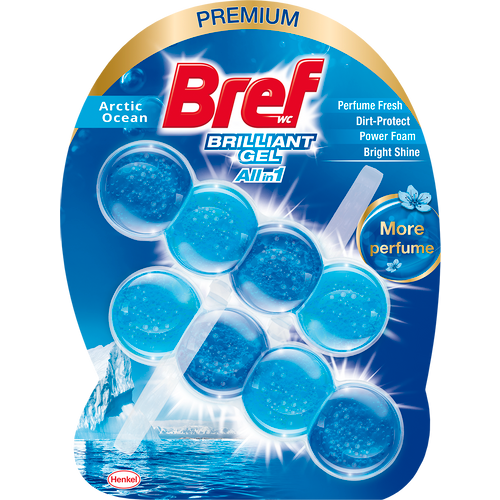 Bref Brilliant Gel Osvježivač Wc Šolje Arctic Ocean 2x42g slika 1