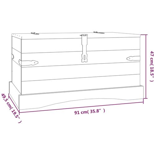 Škrinja za Pohranu Meksički Bor Asortiman Corona 91x49,5x47 cm slika 34