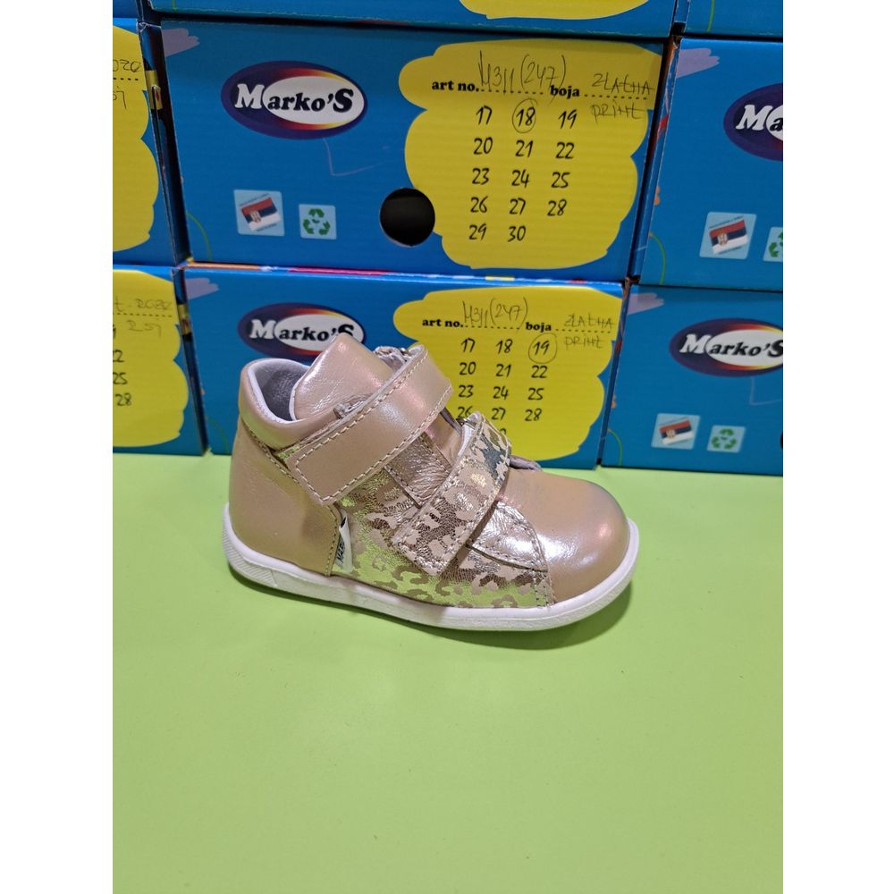 Marko'S Dječije cipele M3/1-247, Gold slika 4